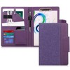 Toplive Portfolio 3 Ring Binder, Business PU Leather Padfolio Organizer