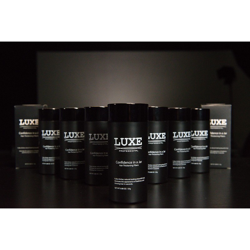 LUXE Professional Hair Thickening Fibers - CONFIDENCE IN A JAR