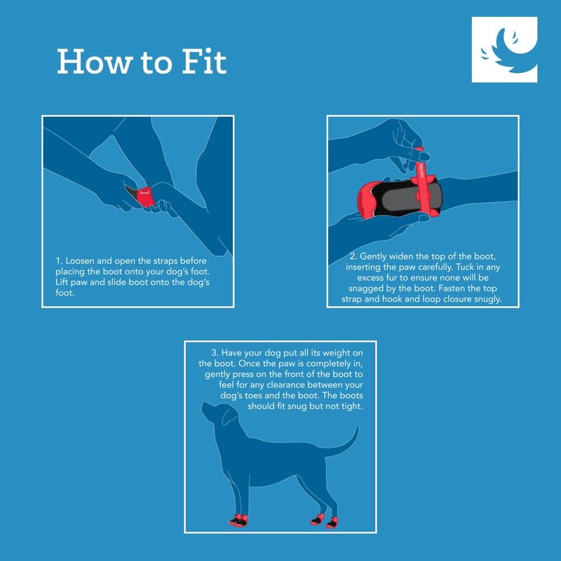 RC Pets Comfortable, Adjustable, Softshell Arctic Dog Boots | Medium,