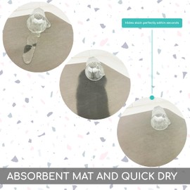 ANIMA coffee mat - drying mat & 4 coasters - kitchen mat - dish drying mats for kitchen counter espresso accessories - coffee bar accessories - best drying matt kitchen counter - coffee bar organizer