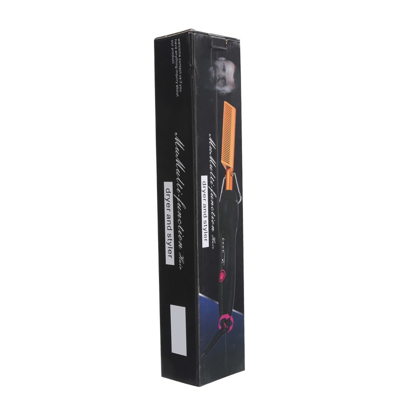 Electric Straightening Comb Fast Heating Wet Dry Hairdressing Comb 110‑