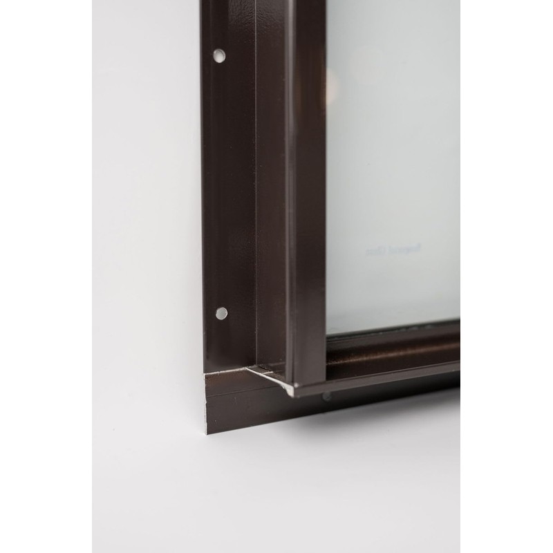 Shed Windows 10x29- Fixed Design with Tempered Glass (Brown)