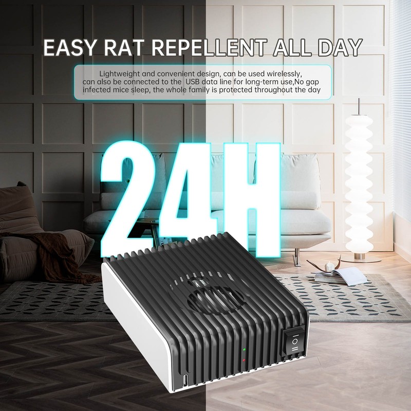 Ultrasound Mice Repeller 360 Degree Indoor Outdoor Mice Deterrent Mouse