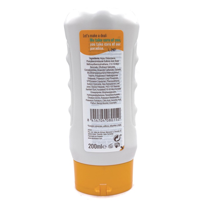 Tabaiba Sun Aloe Vera Sun Lotion SPF 50+, 2 Units