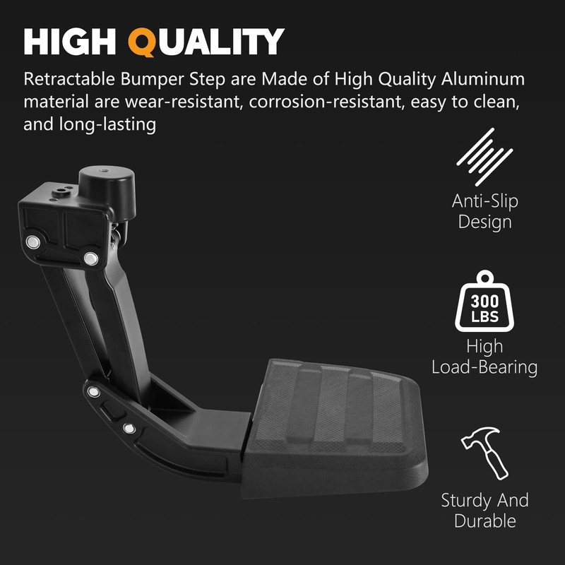 HOPE YOU READY Rear Bed Step Tailgate Bedstep Compatible with