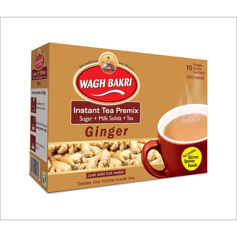 Wagh Bakri Instant Tea Premix Elaichiginger & Masala Combo Pack