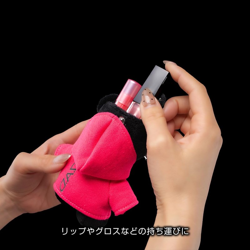 D.A.D HA687-02-01 BEAR SMART KEY CASE (Pink / Black) Key
