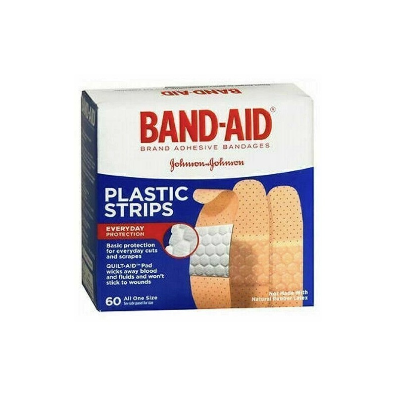 Band-Aid Tru-Stay Plastic Adhesive Bandages 60 each By Band-Aid