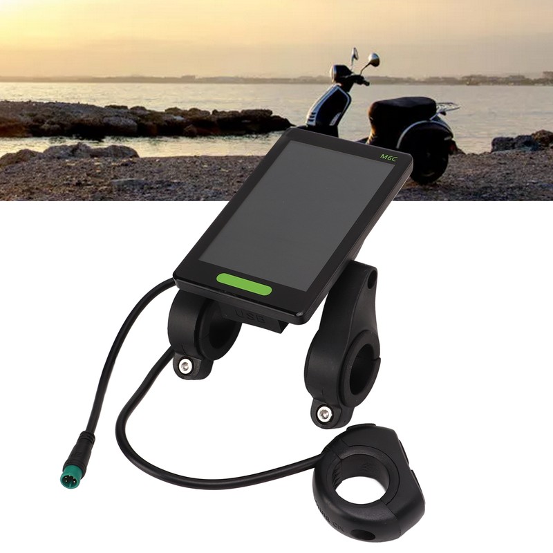 Electric Bicycle Display Meter Large Screen M6C LCD Scooter Display