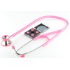 Professional Cardiology Stethoscope Stainless Steel Non Chill Chest piece (Pink)