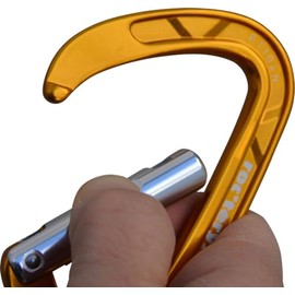 Loc'Teryx RTAF905KS Climbing Mountaineering Carabiner Nose Freelight Gold (GD)