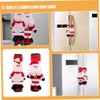 DOITOOL Christmas Kitchen Decor Set of 4 White Fridge Handle