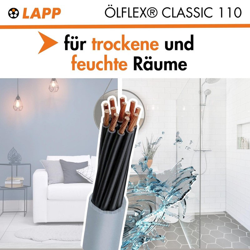 Lapp 1119804 Ölflex Classic 110 PVC Control Cable 4 x