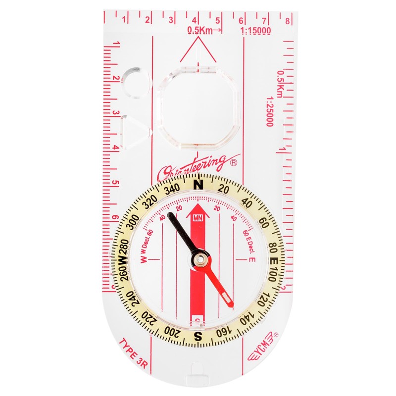 YCMCORPORATION G-23P Orienteering Compass, Oil Operated, Luminous, Small Magnifier, Water