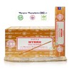 Satya Myrrh Incense Sticks, Satya 15gmx12 Pack with Raajsee Incense