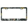 Supdanautodechere Tropical Parrots with Green Palm Leaves License Plate Frame,