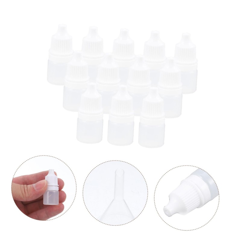 ULTECHNOVO 12pcs Squeezable Eye Dropper Bottles Reusable and Refillable Liquid