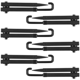 Sadnyy 6 Pcs 13'' Tree Stand Bow Hanger Bow Hunting Accessories Tree Stand Accessories for Hunting Bow Holder Archery Tree Stand Bow for Hunting Outdoors Sports (Black)