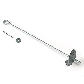 Garden pirate ground anchor 60 cm galvanised for screwing in for play tower swing