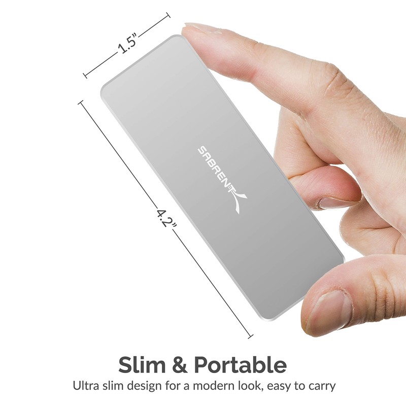 SABRENT M.2 NVMe Enclosure, SSD M2 PCIe USB C 3.2