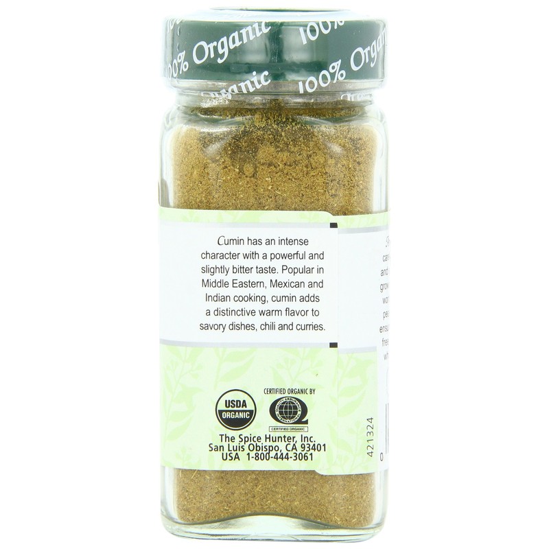 The Spice Hunter Cumin, Ground, Organic, 1.5-Ounce Jar