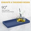 Bathroom Counter Tray,EG-SIPRO High-Grade Thickened Silicone Vanity Tray,Shatterproof Durable Rectangle