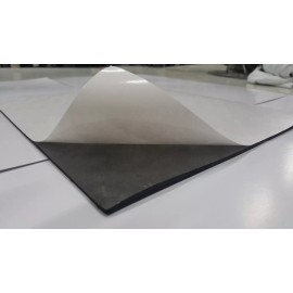 ALL ABOUT RUBBER Rib  Self-Adhesive Rubber Safety Mat 12 in. x 12 in.