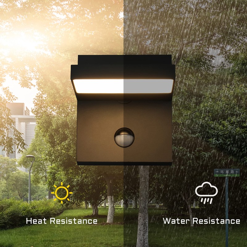 Lustrlach Outdoor Motion Sensor Wall Light for House LED Modern