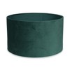MiniSun | Medium Modern Forest Green Velvet Drum Light Shade