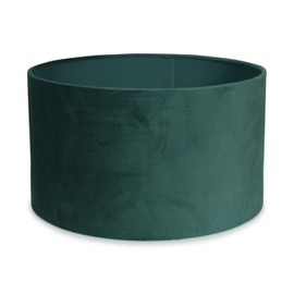 MiniSun | Medium Modern Forest Green Velvet Drum Light Shade | Lamp Shades, Home Décor & Improvement Essential