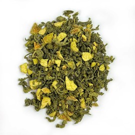 LA TETERA BLAU, grüner Tee, Zitrone und japanischer Matcha, erfrischend und anregend, aromatisch und adstringierend, ideal für das Erwachen von Körper und Geist, 100 g