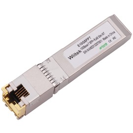 Wiitek 10G SFP+ to RJ45 Copper Modules, 1.25G/2.5G/5G/10GBase-T Ethernet Copper to SFP+ Transceiver Compatible for Intel E10GSFPT(Cat 6a/7 or Better, 30-Meter)