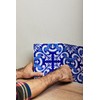 Poromoro Portuguese Spanish Azulejo Tile Stickers, Peel and Stick Kitchen