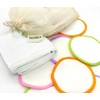 Wiederverwendbare umweltfreundliche Make-up-Entferner-Pads, große weiche und waschbare Bambus-Reinigungstücher (Set C)