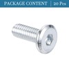 QUARKZMAN M6 x 15 mm Hex Flat Head Screws x