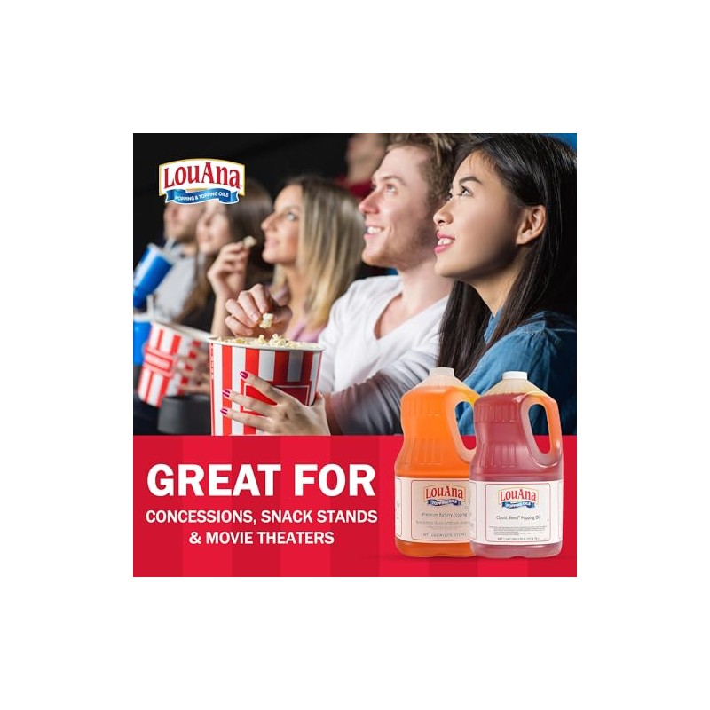 Ventura Foods LouAna Premium Buttery Topping Oil with Rich Buttery