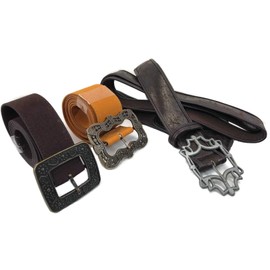 thecostumebase Johnny The Sparrow Sun + Flower + Baldric Sword Pirate Belt Set of 3 Waist Belts Props (M)