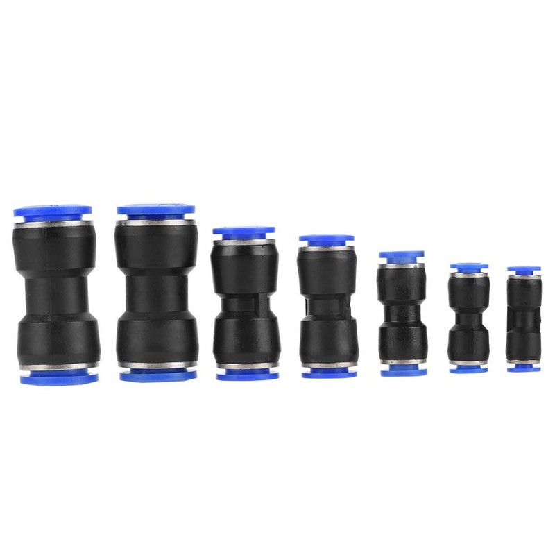 Akozon Pneumatic Fittings for Air Hose One-Touch Fittings 35pcs Straight