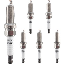 OYEAUTO 93501 Iridium Spark Plugs LKAR7BIX11S 6 Pack Compatible with Nissan 370Z Maxima Murano Pathfinder Quest GT-R Altima 2001-2024 & Infiniti G37 QX60 Q60 2008-2024 & Acura MDX TLX 2017-2024 V6