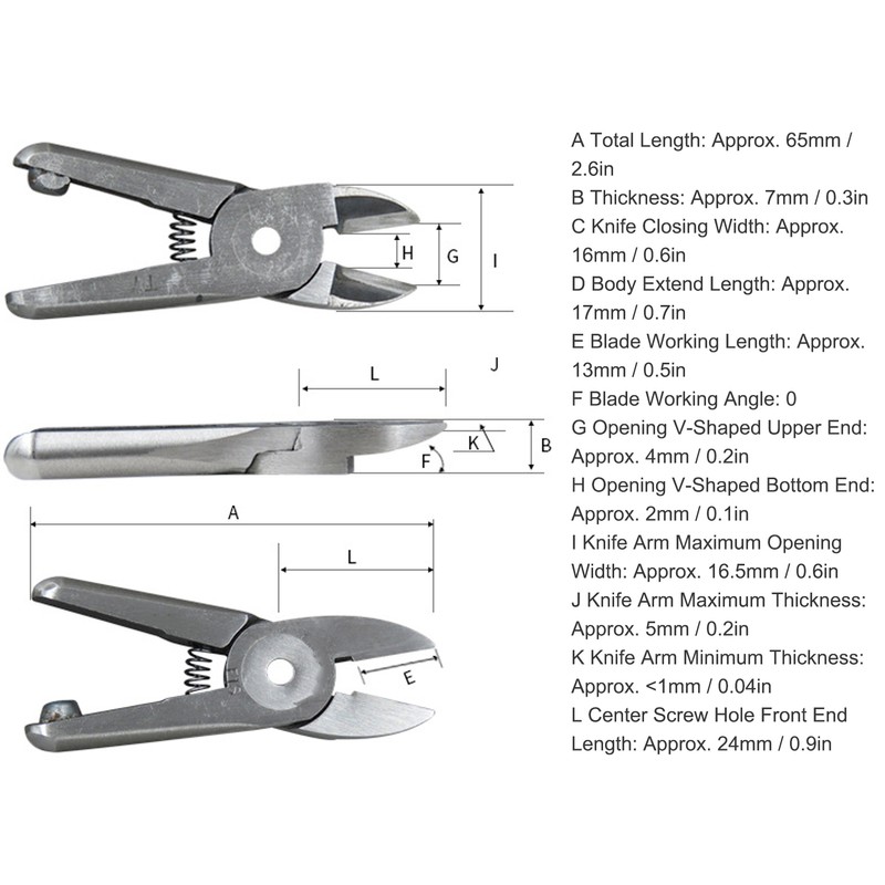 Scissors Head Alloy Steel Air Nippers Cutter Industry Pneumatic Crimping