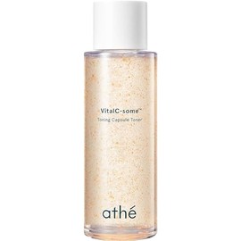 ATHE Vital C-Some Toning Capsule Toner, Vegan Vitamin C Essence for Face with Hyaluronic Acid & Ceramide, Vitality & Moisturizing for Dry & Dull Skin, Improves Tone & Textures, 4.39 fl.oz.