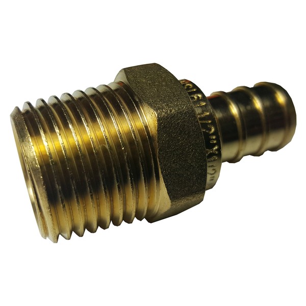 2 Pieces XFITTING 1/2" Pex X 1/2" Male NPT Threaded