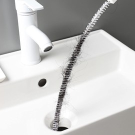 AYNKH 2 Pieces Sink Drain Brush 45cm Universal Flexible Sewer Pipe Overflow Cleaning Household Tool