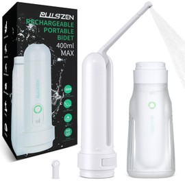 400ML Portable Bidet for Travel/Toilet, Electric Peri Bottle with 3 Spray Modes & IPX7 Waterproof, Rechargeable Handheld Bidet Sprayer for Women, Men, and Baby Care