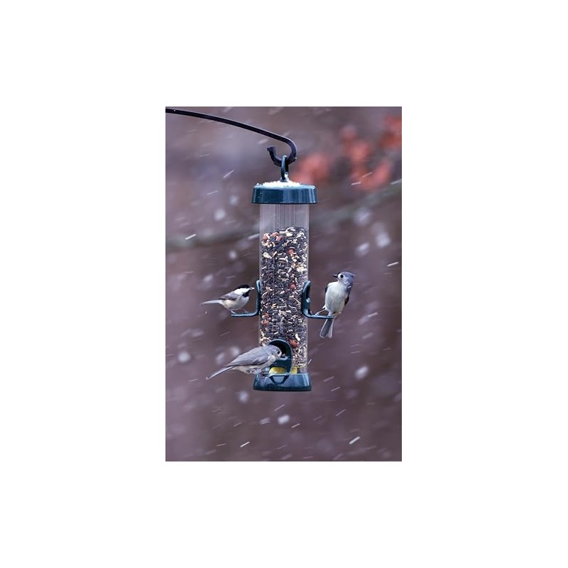 Brome Tube Solution 150 Wild Bird Feeder w/4 Seed Ports,