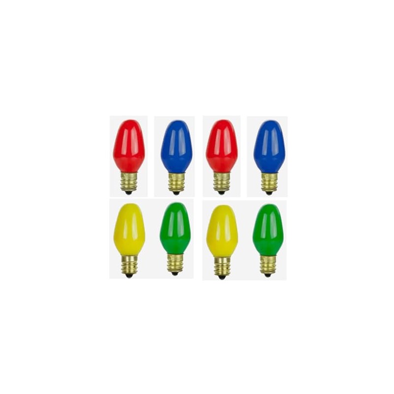 Sweet Online Deal Colors Mini Night Light Bulbs 8PC