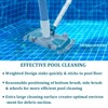 Updated Weighted Rectangle Pool Vacuum Head with Side Nylon Bristles,