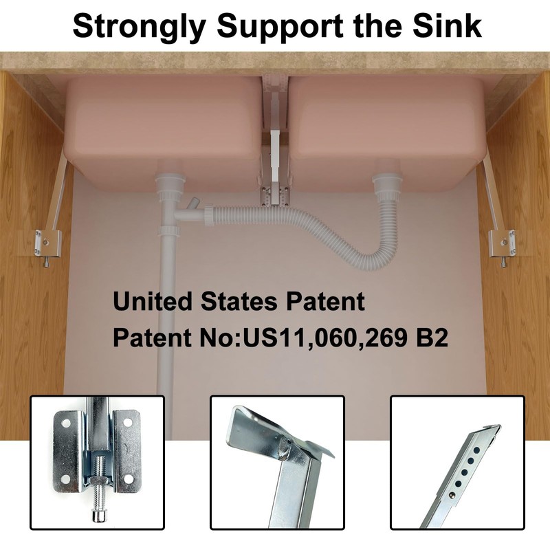 Undermount Sink Brackets,Undermount Sink Clips, Sink Repair Kit,Repair Dropped Sink,