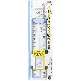Kutsuwa BL XS06BL Ruler That Can Be Perfectly Cut to Notebook