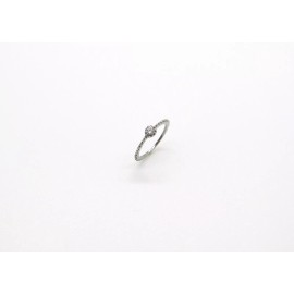 Unbranded Women's Ring-Promise Ring-Stainless Steel Cubic Zirconia Ring-Engagemen